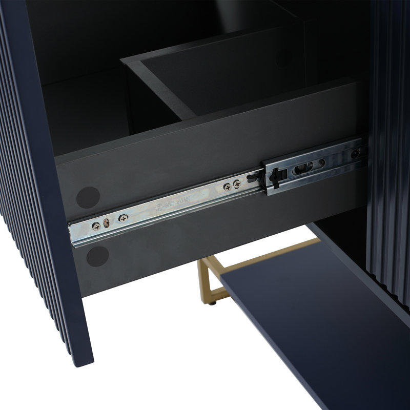 Meuble-lavabo autoportant de 30 po avec lavabo en résine, 30 po x 18 po, Marine