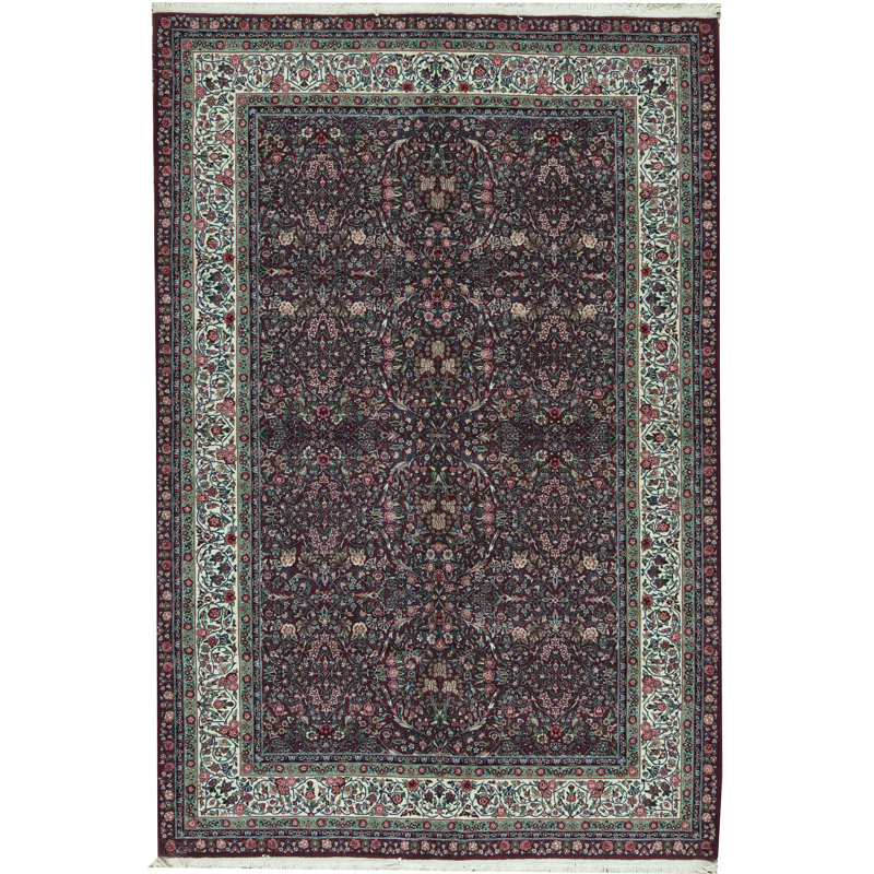 Shah Wool Oriental Area Rug in Green/Gray