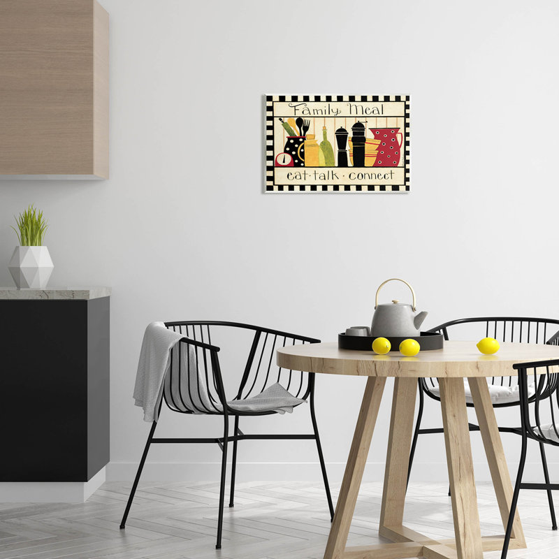 «Family Meal Vintage Kitchen Ustensils», art mural par Dan Dipaolo, H 13 po x l 19 po x P 0,5 po