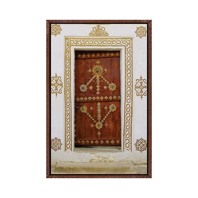 Oasis Door by Danita Delimont - Print on Canvas, 101.6 cm H x 66.04 cm W, Classic Brown Wood Framed