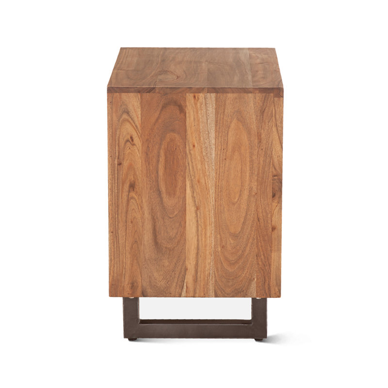 Glenwood Nightstand In Smoked Acacia