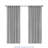 Semi-Sheer Light Filtering Back Tab Single Curtain Panel-2030133762-2030133764