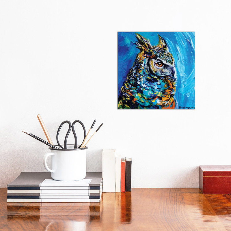 Eagle Owl by Lindsey Dahl - Wrapped Canvas Print, 30.48 cm H x 30.48 cm W