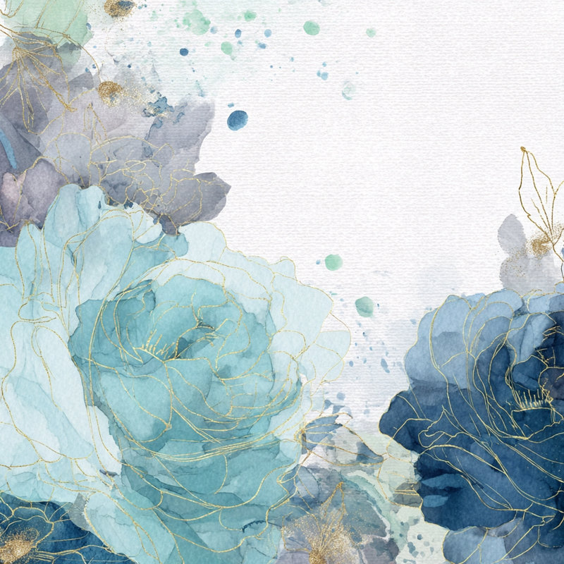 Art mural sur toile Garden Blossoms, L 12 po x H 12 po x P 1 po