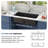 33" L x 19" W Double Bowl Rectangular Undermount Workstation Quartz Kitchen Sink Low-divider Granite Composite Sink-110827386