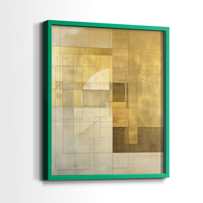 Série ABSTRACT Cxxiv - reproduction encadrée de qualité supérieure - prête à être accrochée - aucun clou requis