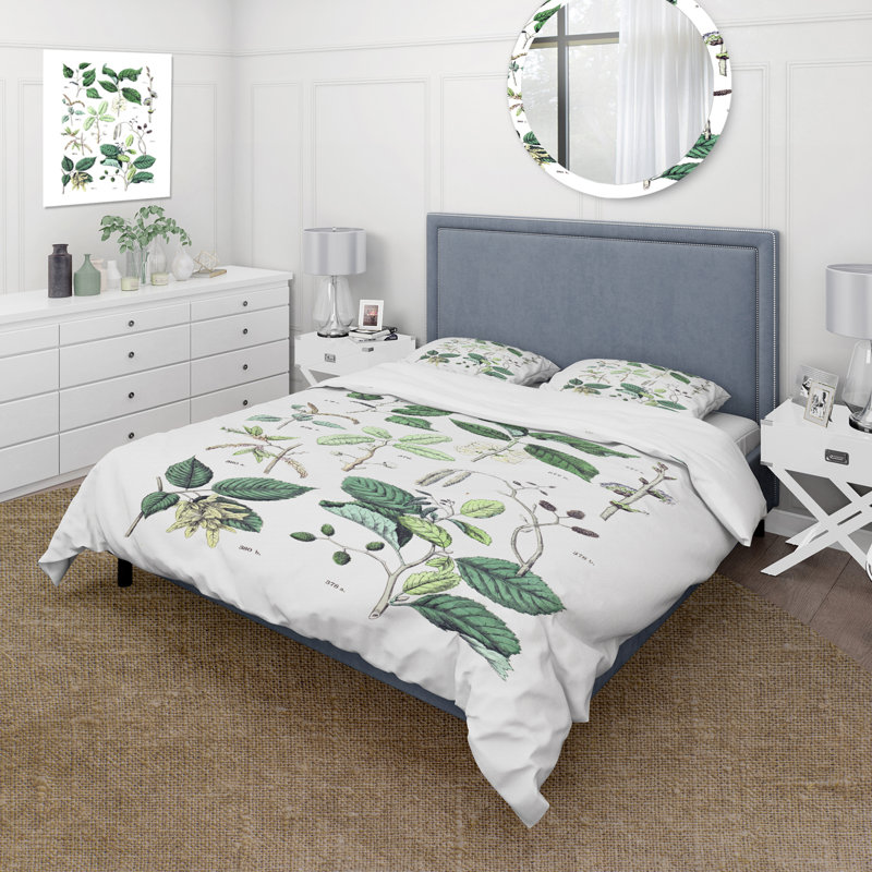 Ensemble de housse de couette traditionnel Vintage Botanicals VIII - microfibre de polyester