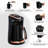 Turkish / Greek / Arabic Coffee Maker Machine Automatic 1-4 Cups Stainless Steel Cup, Black