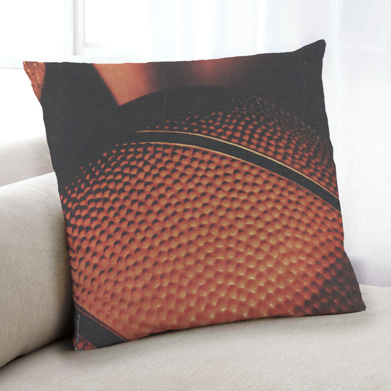 Coussin Sports Basketball 1, Microsuède
