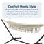 Striped Hammock With Heavy-duty Steel Stand