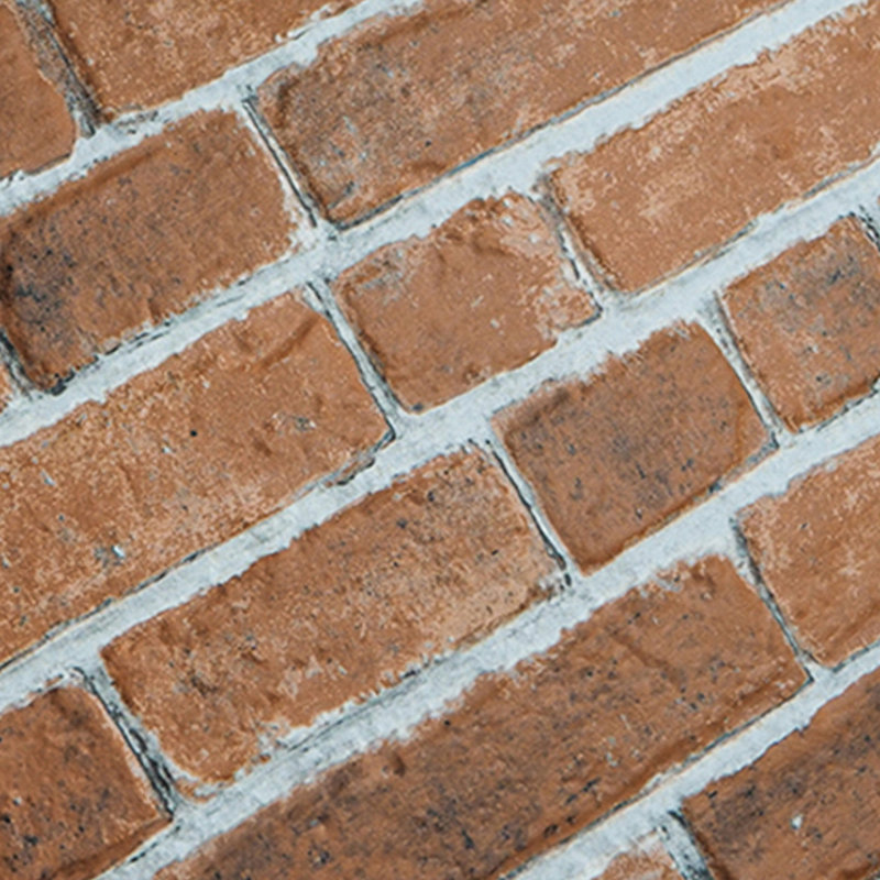 Carreau de mur en porcelaine aspect brique 12 "x 24" dBrick dBrick, Brique rouge d'été