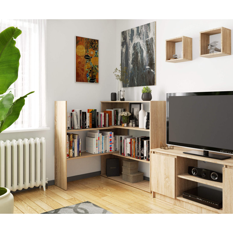 Ayca 109cm H x 173cm W Bookcase