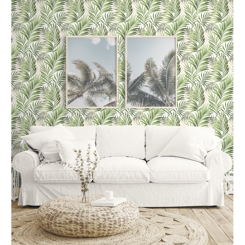 Tommy Bahama Tranquillo Peel And Stick Wallpaper Roll, Aloe