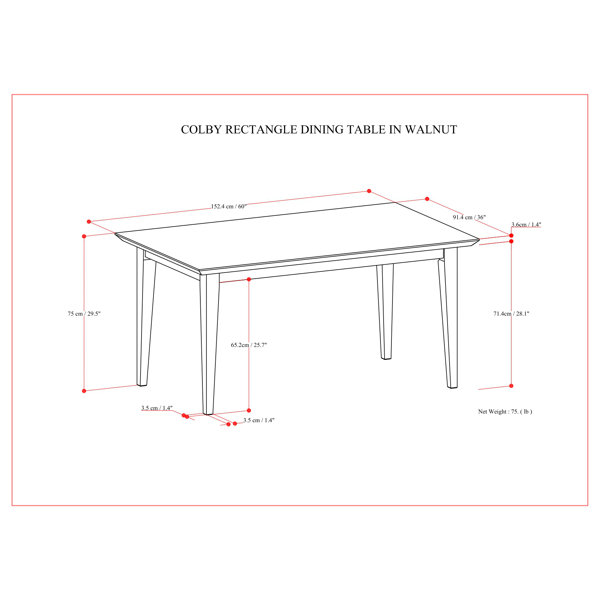 Dimensions du produit