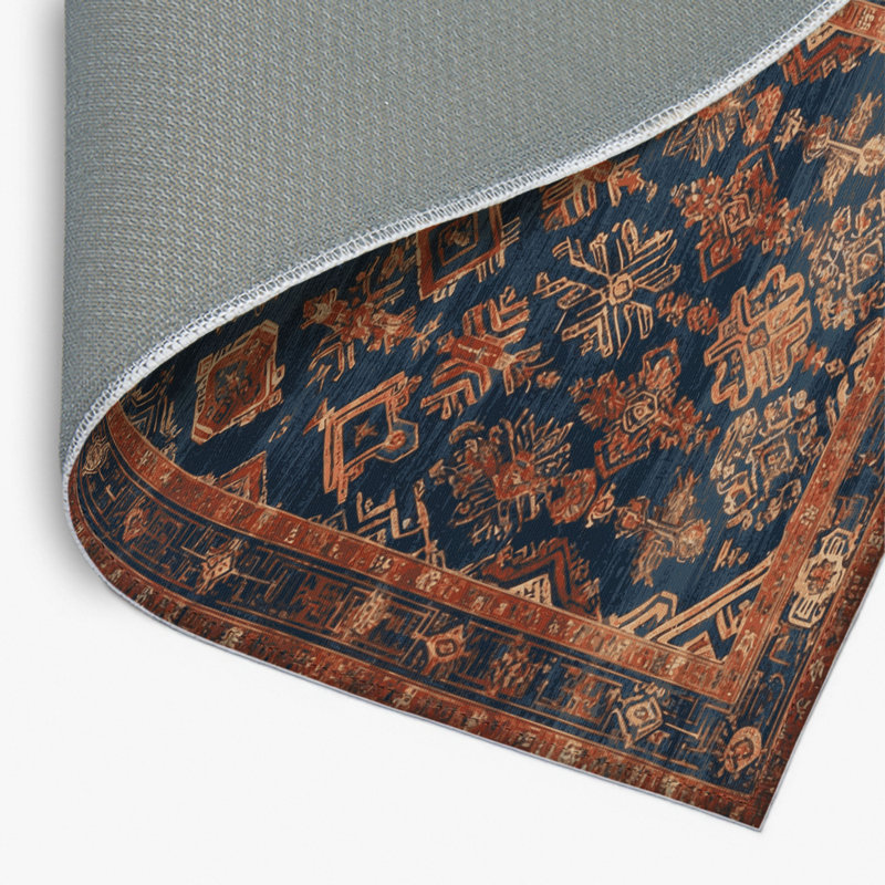 Tapis noir intérieur et extérieur ArtDeco, Rectangulaire 2 pi x 3 pi