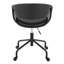 Chaise de travail en métal et similicuir élégant-125535705-125535703