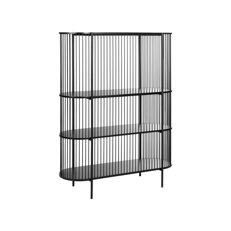 151 cm H x 120 cm W Iron Standard Bookcase