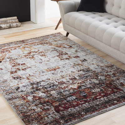 Tapis oriental gris / brun Dibartolo