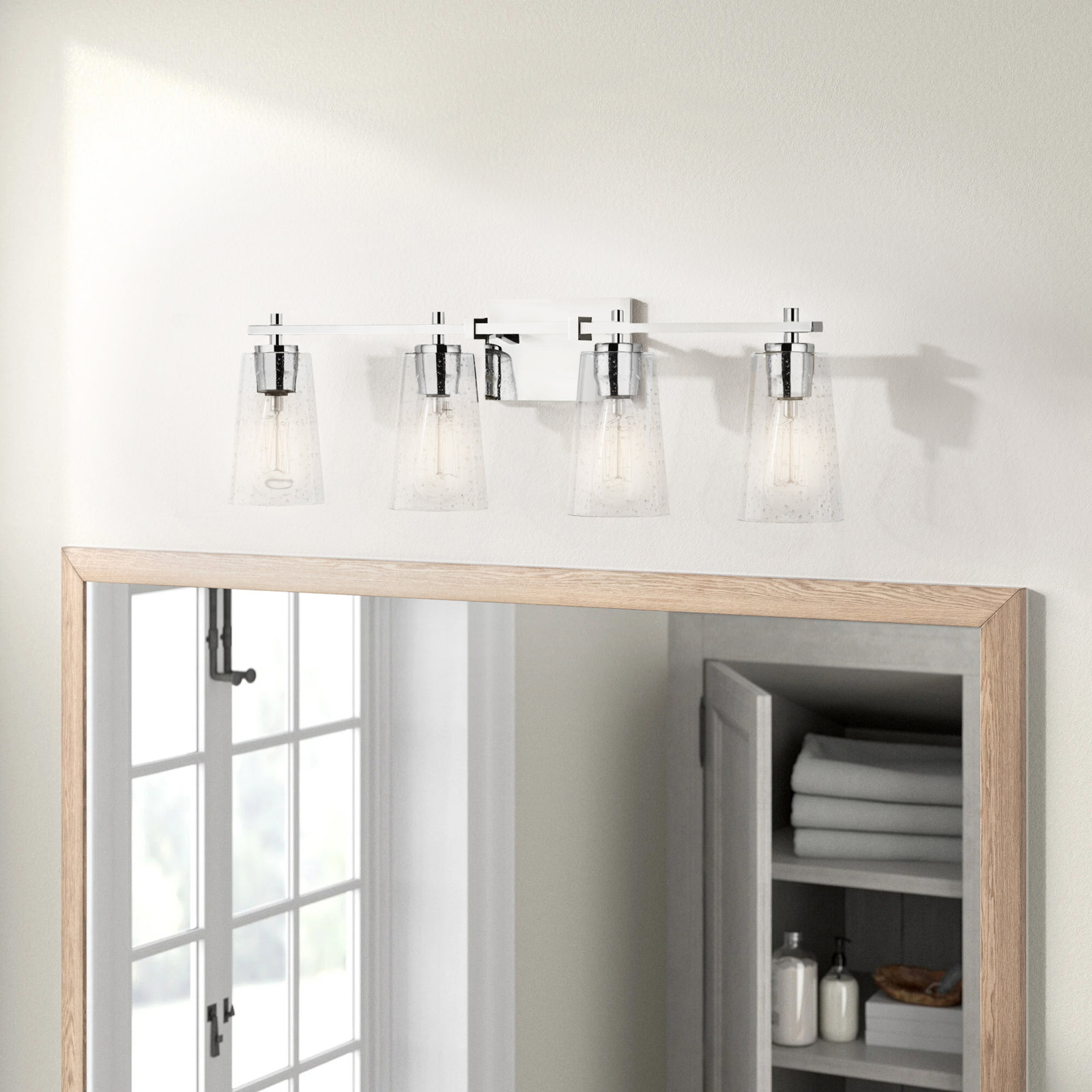 Noland 4-Light Vanity Light, Chrome