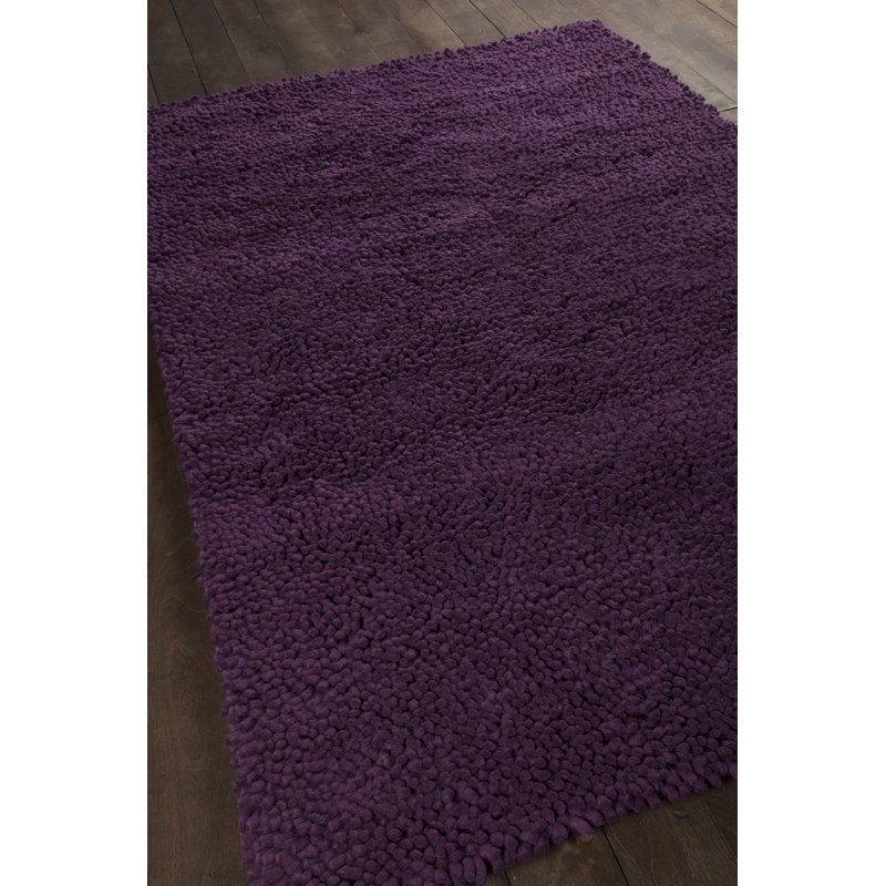 Strata Handmade Tufted Wool Shag Rug 5' x 7'6"