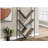 5-tier display shelf with V-shaped slanted shelves, black metal frame-682756628