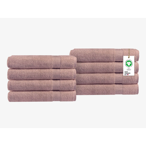 Delara 100% Organic Cotton Luxuriously Plush Bath Towel 20 Piece