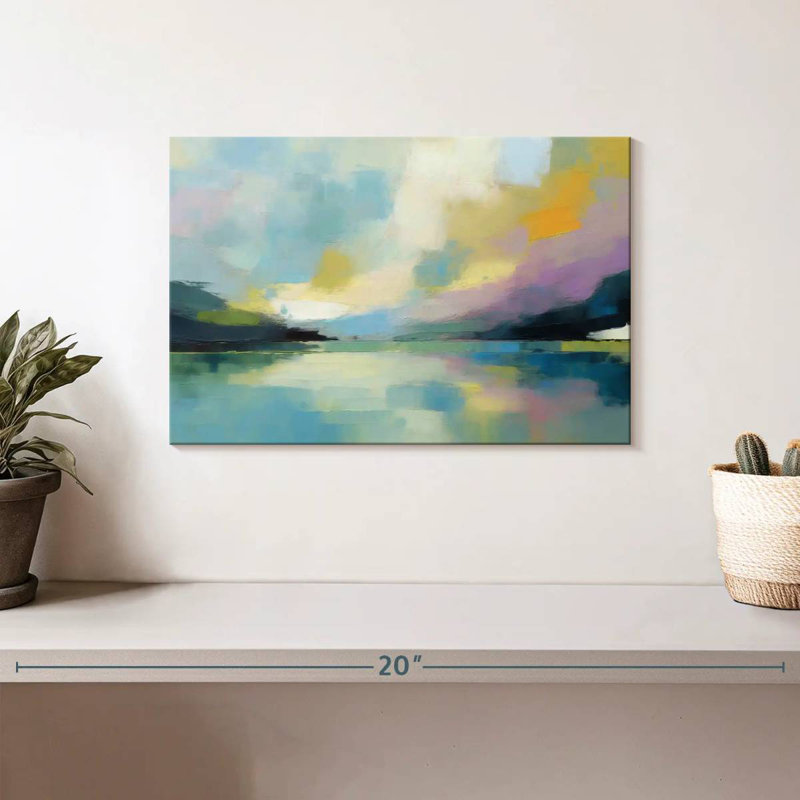 Paysage abstrait Avery, H 8 po x l 12 po