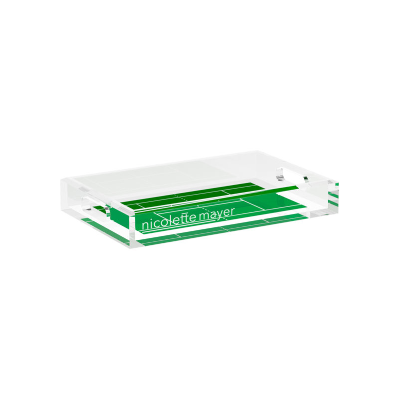Rectangle Geometric Decorative Tray, 2" H x 12.5" W x 7.75" D