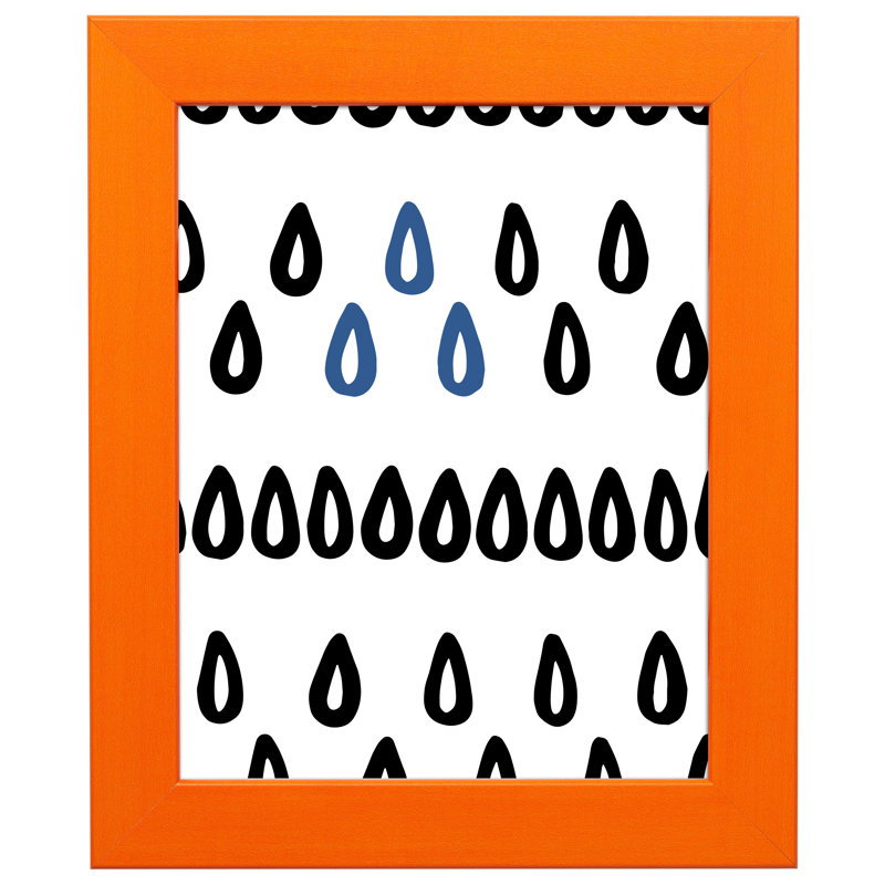Cadre photo en acrylique Nyllah, Orange, 17 po x 22 po
