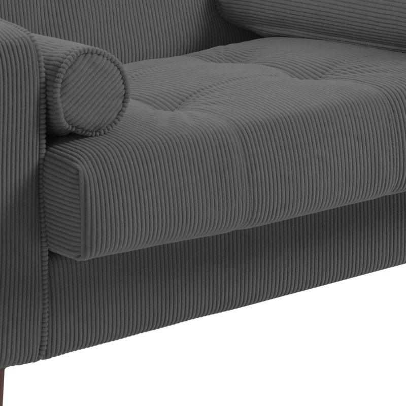 Carmelinda 3 Piece Sofa Set, Grey