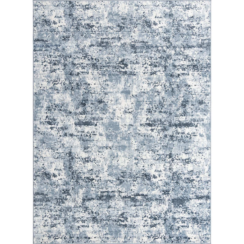 Tapis abstrait bleu, Rectangle 9 pi x 12 pi