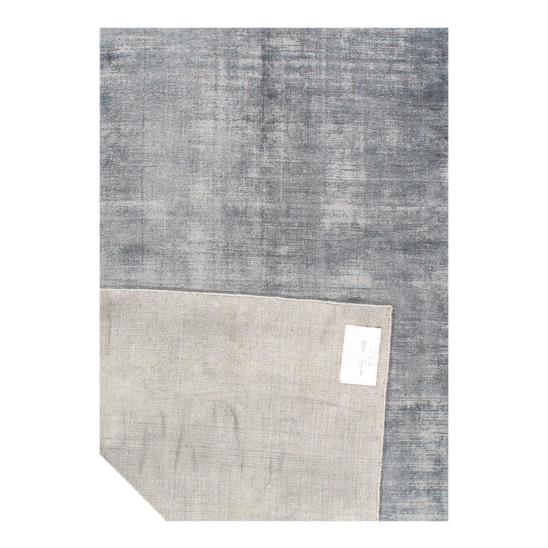 Tapis moderne noué à la main fine 8 pi x 10 pi