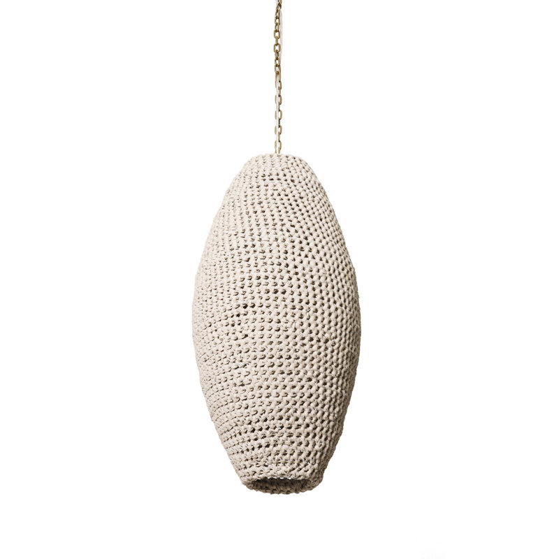 Large Leather Pod Pendant Light