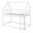 House Low Bunk Bed With Ladder-1259735040