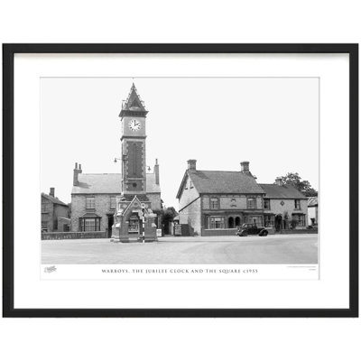 Warboys, the Jubilee Clock and the Square C1955 1 Piece Single Picture Frame Wall Art
