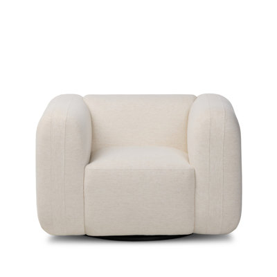 Lainey Oak Swivel Armchair