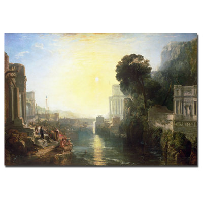 "Dido Building Carthage 1815" by Joseph Turner Painting Print on Wrapped Canvas