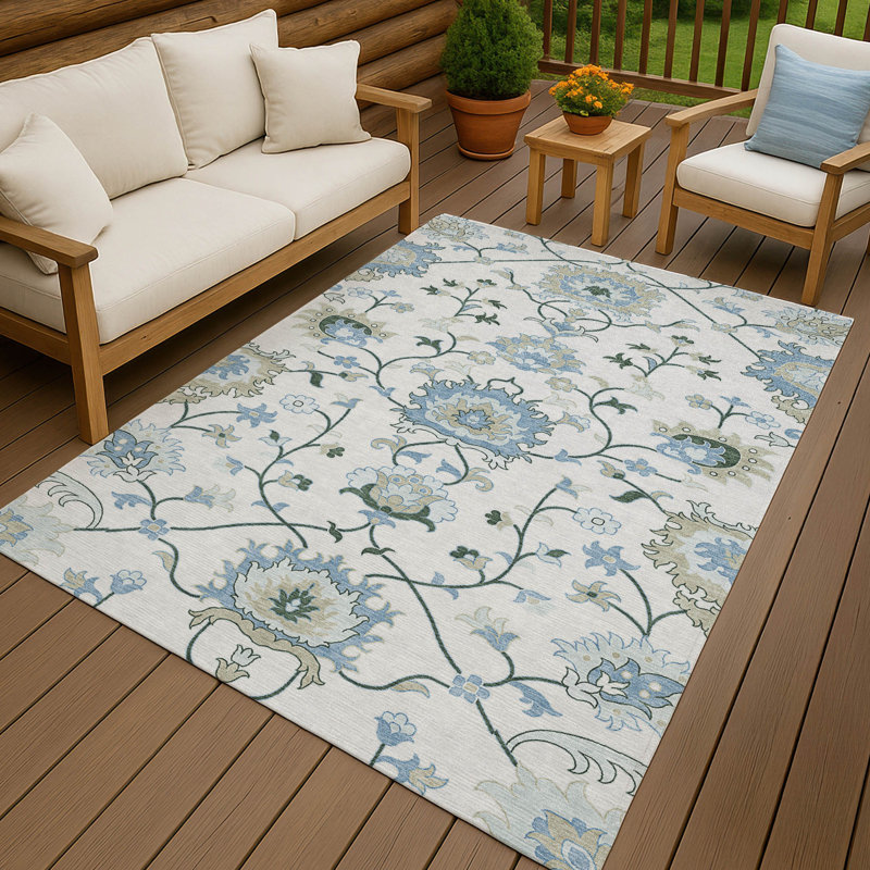 Tapis lavable à la machine intérieur / extérieur ACN2291, Rectangulaire 3 pi x 5 pi