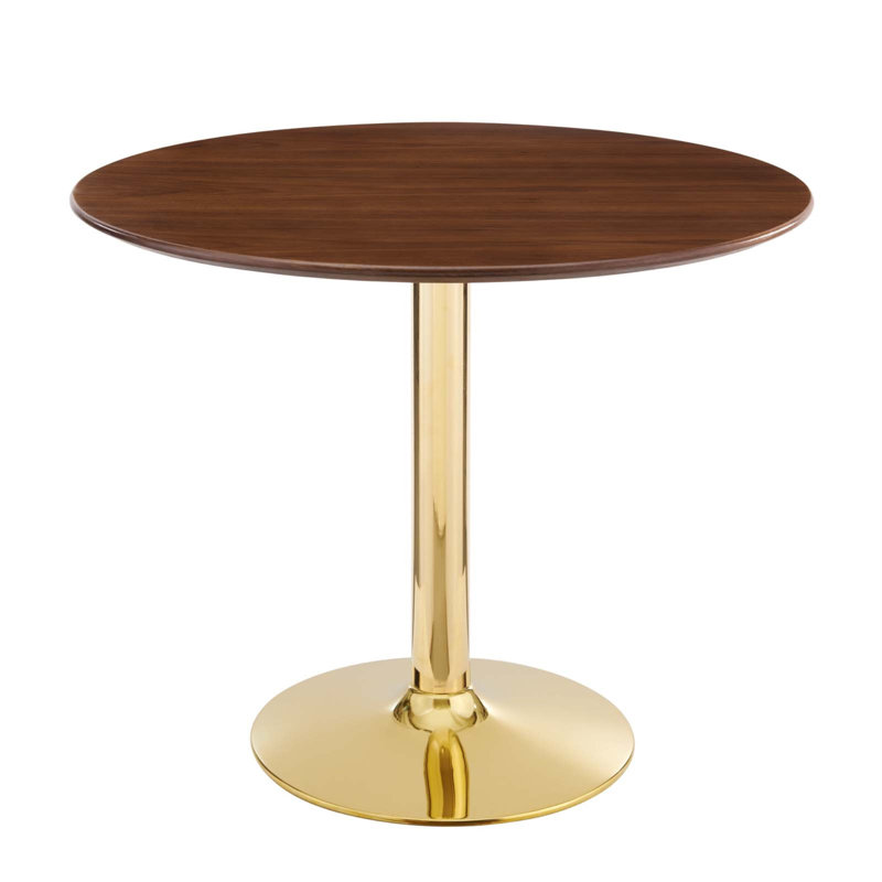 Modway Verne Dining Table, 35" L x 35" W, Walnut