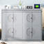 Grand lit mural gris - Mobilier peu encombrant pour espaces polyvalents, sommeil confortable sur les petits appartements idéal pour les lattes, confort corporel flexible, facile à utiliser