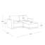 Canapé modulaire en lin Libbna-111700891