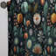 Motif de coquelicots Mint II - Rideau floral - Velours obscurcissant - 1 panneau-107575095