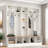 Wide Design Hall Tree With Storage Bench, Shoe Cabinet, Shelves And 8 Hooks-789378801