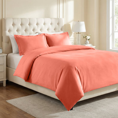 Ensemble de housse de couette 3 pièces en mélange de coton et polyester à densité de tissage 1200