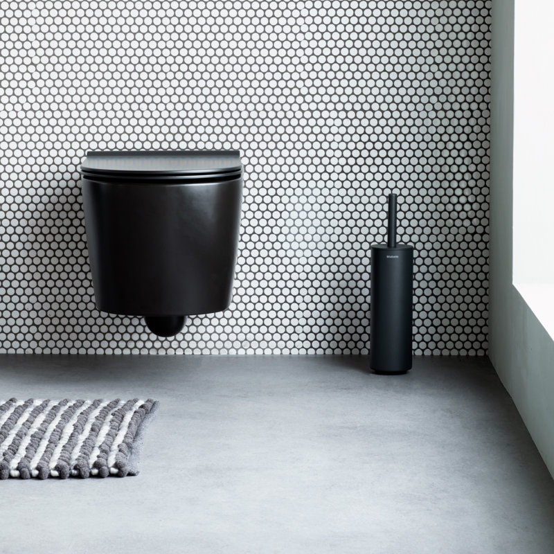 Brabantia MindSet Toilet Brush and Holder, Black