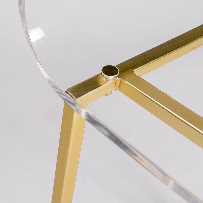 Tabouret de comptoir Krasimira Melissa, Doré, 1