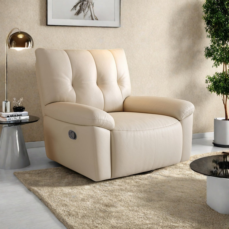 Cloud-sensing comfort function lounge chair, Off White