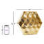 Vase or 12,5 "H Hegagon