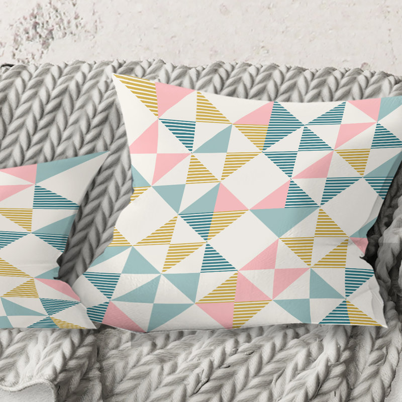 Coussin Diamond Mid-Century, 16 po x 1 po