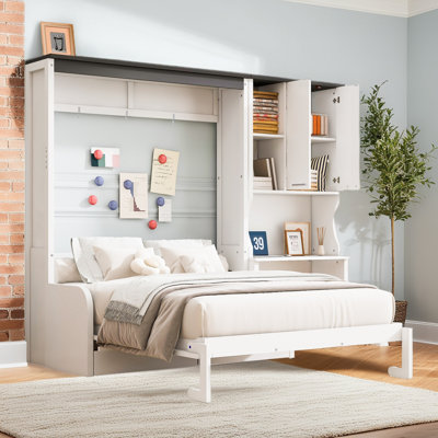 Multi‑Functional Murphy Bed with Sofa & Desk (Wayfair)